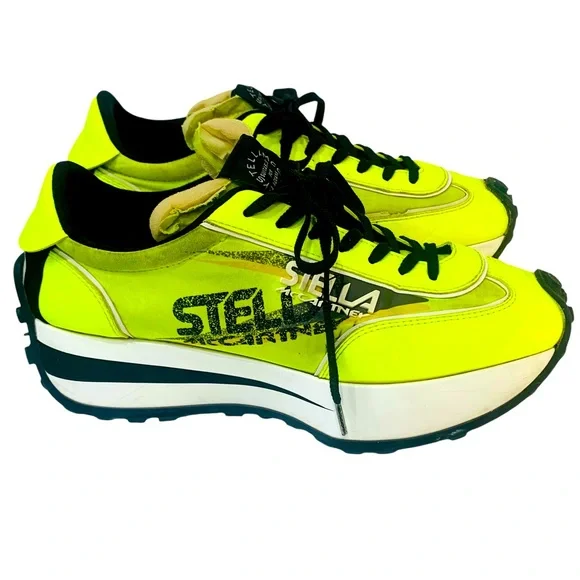 Stella McCartney Sneakers Acid Florescent Green - Picture 2 of 10